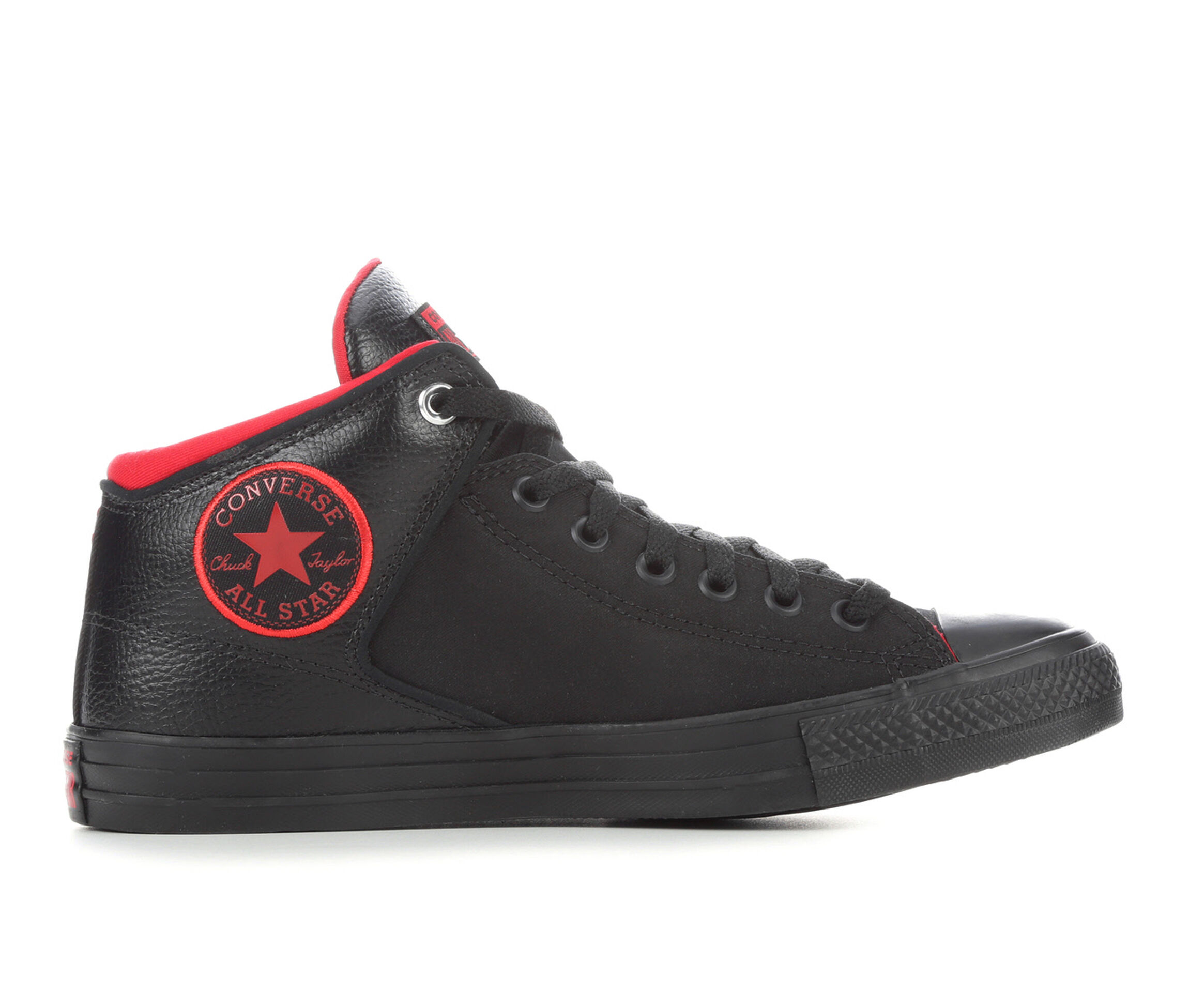 Converse CTAS High Street High Canvas/Leather Men's Athletic Shoe (Black -  Size 9.5) | AccuWeather Shop