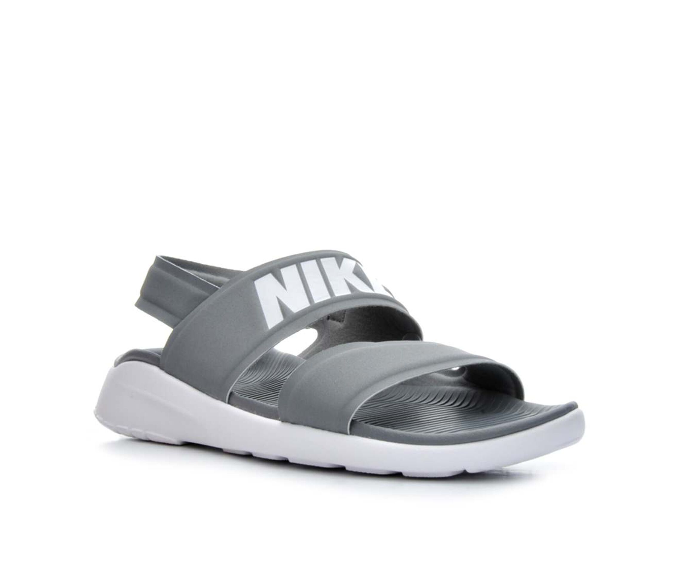 grey nike tanjun sandals