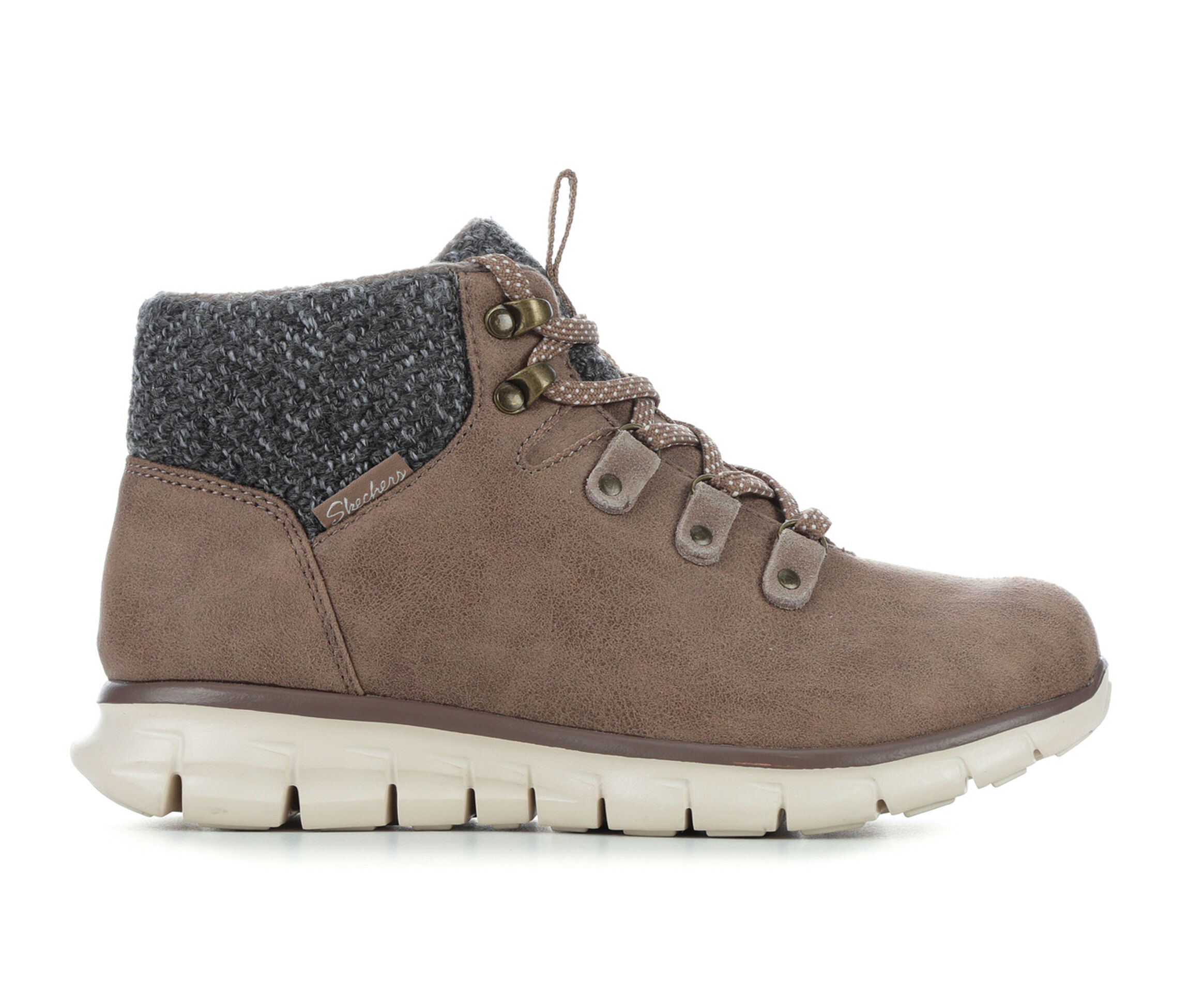 Shop Now For The Skechers Synergy Mountain Dreamer Women's Boot (Beige -  Size 6 - FABRIC) | AccuWeather Shop